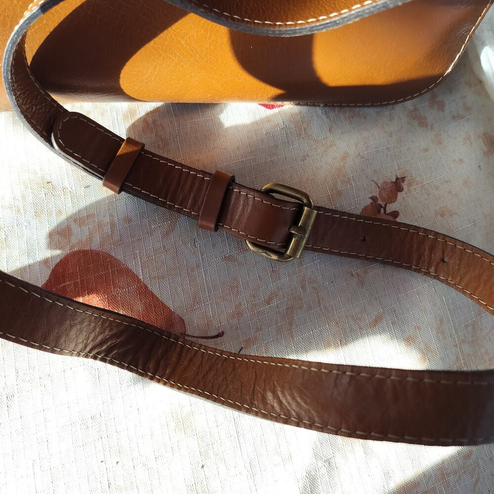 4710)Patricia Nash Brown London Saddle Crossbody Bag London Heritage Collection - Picture 14 of 14